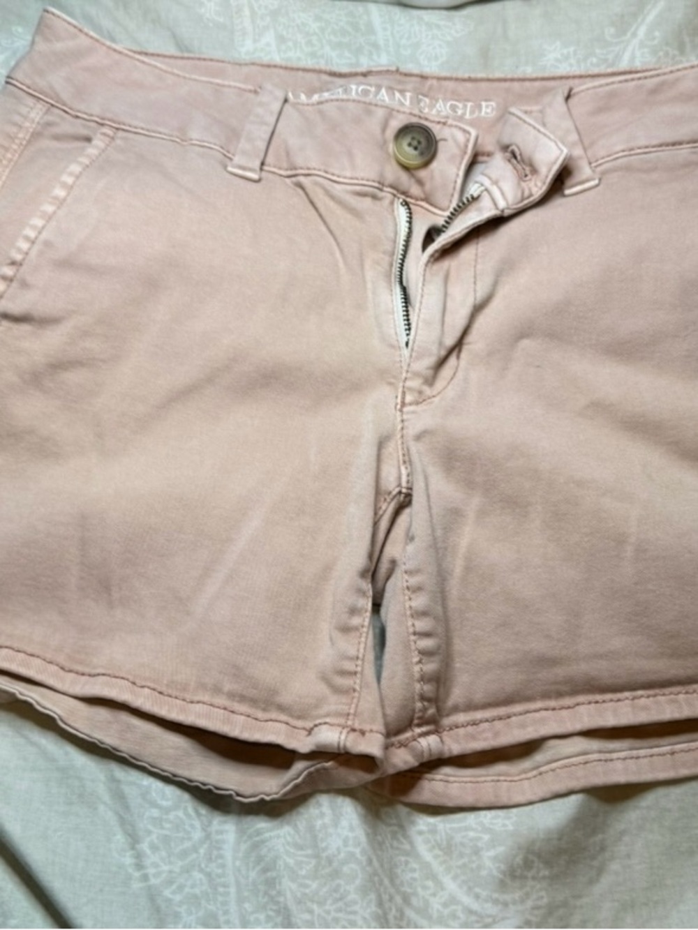 American Eagle Outfitters Blush Pink Cotton Jean Shorts